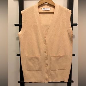 ❤️ Sleeveless fine knit jacket ZARA